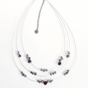 Napier layered crystal necklace
